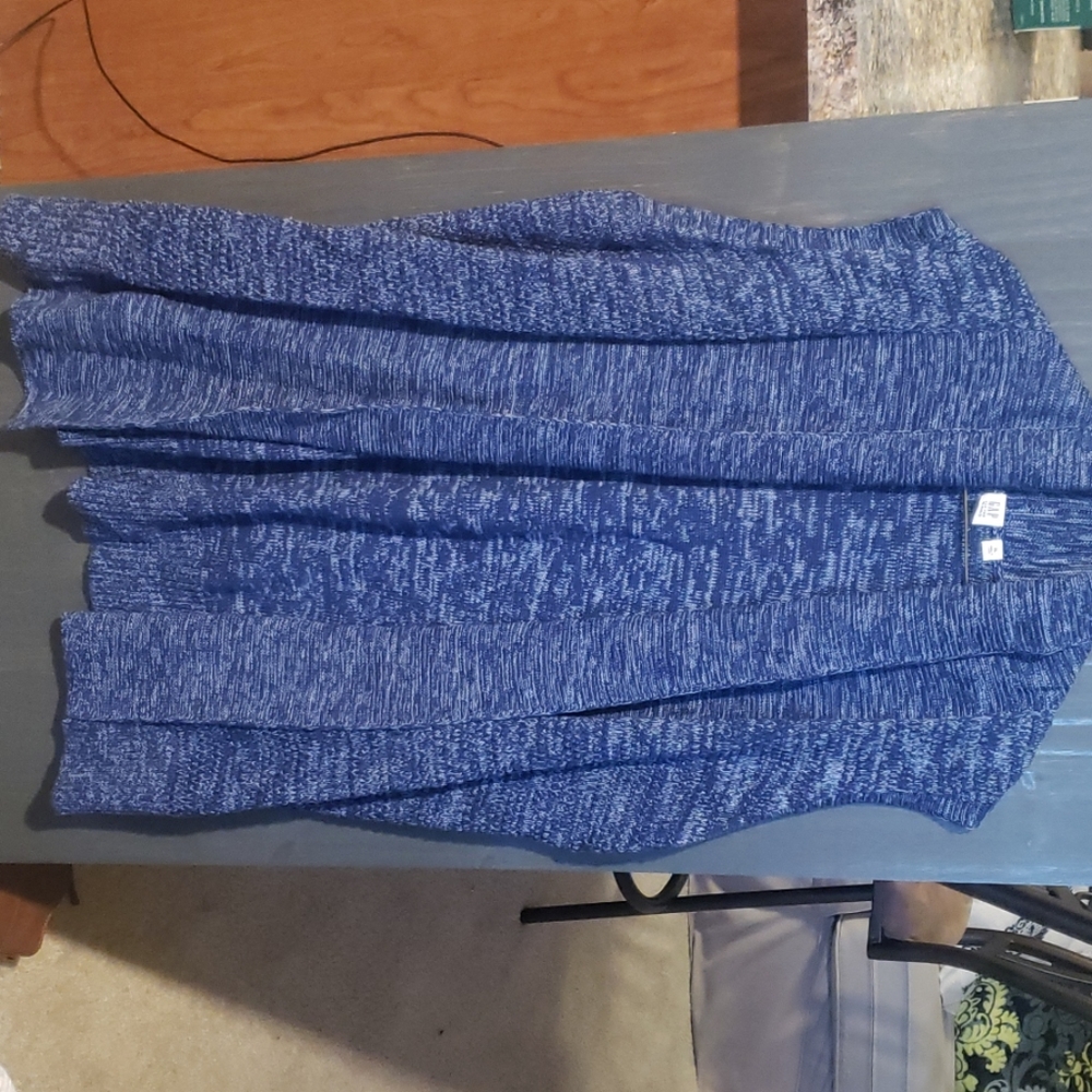 Drape front cardigan vest